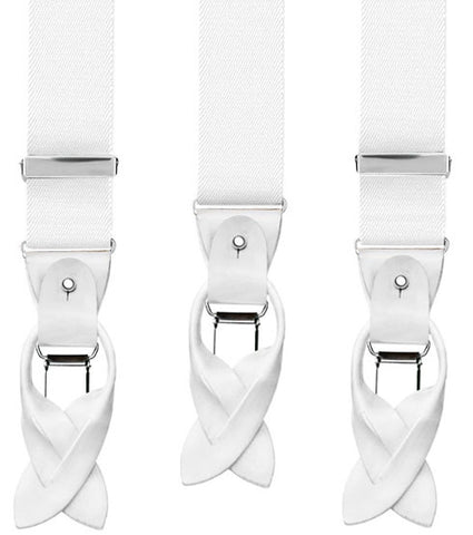 Bretella Bianca Clip/Bottoni