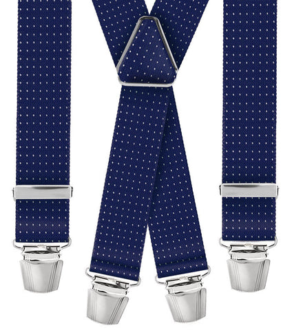 Bretella pattern pois blu