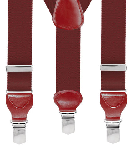 Bretella Inserti Pelle Bordeaux
