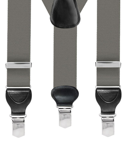 Bretella Inserti Pelle Grigio Medio