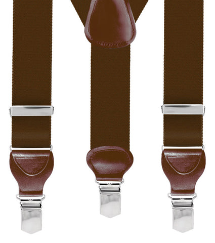 Bretella Inserti Pelle Marrone