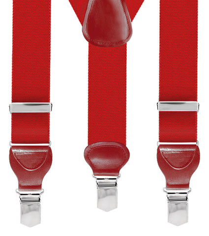 Bretella Inserti Pelle Rosso