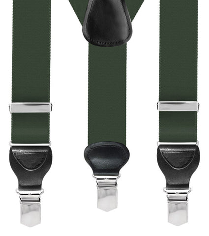 Bretella Inserti Pelle Verde Scuro